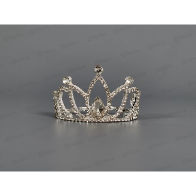 Корона для волос стразы камень №10028