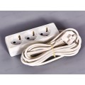 Удлинитель Proconnect  3гнезда 5м 2*0.75 с заземлением белый, 11-7212 *25
