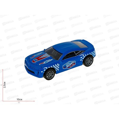 Машина "ТЕХНОПАРК" металлическая Хот Вилс Спорткар, 10см, синий, 384060 Машина "ТЕХНОПАРК" металлическая Хот Вилс Спорткар, 10см, синий, 384060