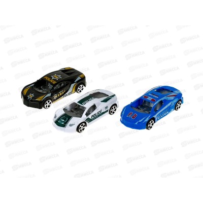Машина &quotТЕХНОПАРК&quot металлическая ROAD RACING, 7см 3шт RR-SET-2394928-R,382353