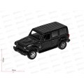 Машина "ТЕХНОПАРК" металлическая JEEP WRANGLER SAHARA черный, 12см, 378273