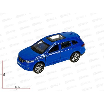 Машина "ТЕХНОПАРК" металлическая RENAULT KOLEOS синий, 12см, 378267