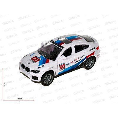 Машина &quotТЕХНОПАРК&quot пластиковая Спорткар 15см, белый, 2302А0251, 384263