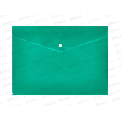 Папка с кноп. inФОРМАТ А4 пр., 150мкм, зеленый, PK8015G *10/100