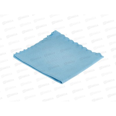 Салфетка HP-CL27BL для стекол и зеркал микрофибра 30*30см Голубой *80