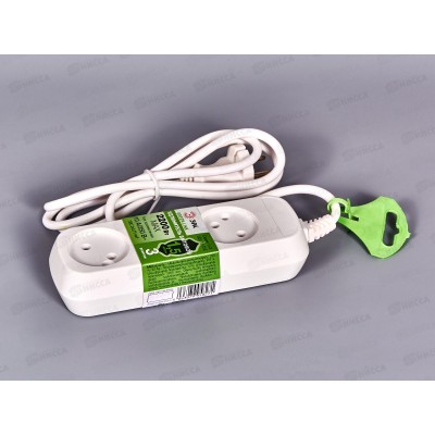 Удлинитель GREEN LINE 1.5м 3 гнезда, без заземления, ПВС 2*0.75, UDL-10-315 *20 Удлинитель GREEN LINE 1.5м 3 гнезда, без заземления, ПВС 2*0.75, UDL-10-315 *20