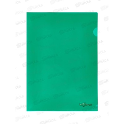 Папка-уголок inФОРМАТ А4 пр., 180мкм, зеленый, PU7018G *2/20