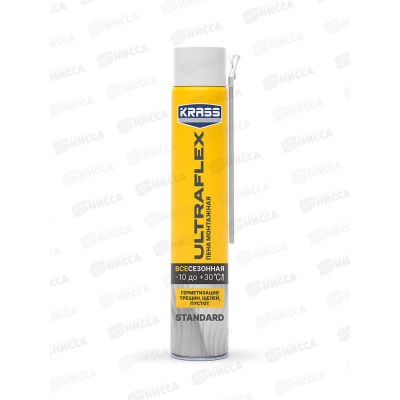 Пена монтажная ULTRAFLEX Standart Всесезон 525мл, бытовая, 0005286  *12/468 СРОК ДО 03.26