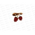 Брошь Клубника 3см Р4337-7 *12 Брошь Клубника 3см Р4337-7 *12