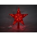 Верхушка звезда 22см 10 Led красных ламп, 369653  гб