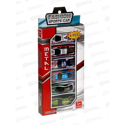 Набор машин №XL806B, 6шт, металл, коробка 22*12*2,3 Набор машин №XL806B, 6шт, металл, коробка 22*12*2,3