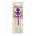 Свечи д/торта &quotЦифра Волшебство 8&quot 12см фиолетовый 448-395