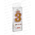 Свечи д/торта "Цифра Корона 3" 10см 448-540