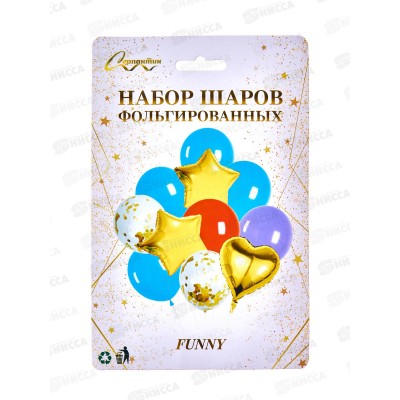 Шары &quotFUNNY&quot 12шт 574-317