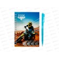 Блокнот с ручкой MAZARI MOTORBIKE 10*14см 38л кл. M-3197 *12 Блокнот с ручкой MAZARI MOTORBIKE 10*14см 38л кл. M-3197 *12
