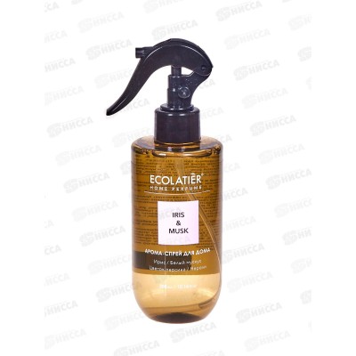 ECOLATIER арома-спрей для дома IRIS&MUSK 300мл 886704 *5