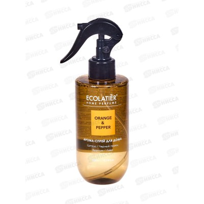 ECOLATIER арома-спрей для дома ORANGE&PEPPER 300мл 886701 *5 ECOLATIER арома-спрей для дома ORANGE&PEPPER 300мл 886701 *5