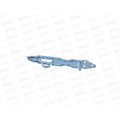 Накладка дверная фигурная НДФ L-111мм цинк *100