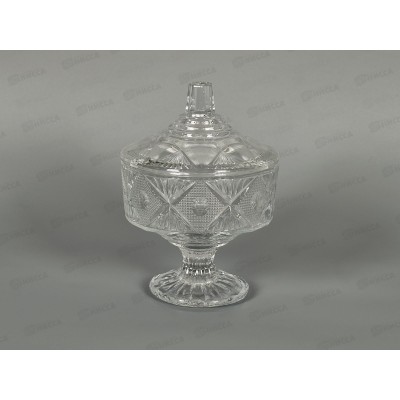 Ваза для конфет с крышкой BEST GOLD, диам. 12,5см, 450мл, 404/30270404