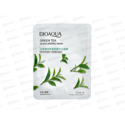 Bioaqua Маска тканевая для лица Увлажняющая Зеленый чай 25г Bioaqua Маска тканевая для лица Увлажняющая Зеленый чай 25г