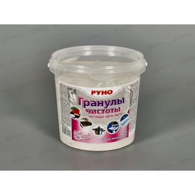 РУНО Крем-паста "Гранулы чистоты" ч/с на мягком абразиве 1кг *4 РУНО Крем-паста "Гранулы чистоты" ч/с на мягком абразиве 1кг *4