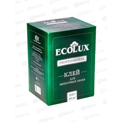 Клей ECOLUX professional виниловый 0,5кг обойн. *12