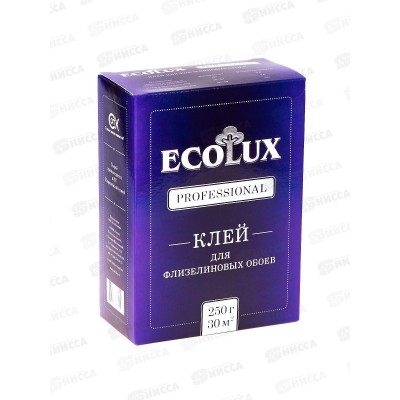 Клей ECOLUX professional флизелиновый 0,25кг обойн. *20 Клей ECOLUX professional флизелиновый 0,25кг обойн. *20