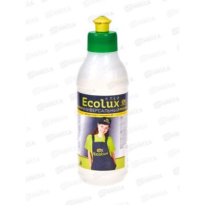 Клей ECOLUX универсальный морозоустойчивый 0,25л *35 Клей ECOLUX универсальный морозоустойчивый 0,25л *35