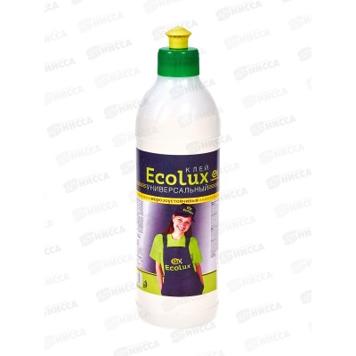 Клей ECOLUX универсальный морозоустойчивый 0,5л *24 Клей ECOLUX универсальный морозоустойчивый 0,5л *24