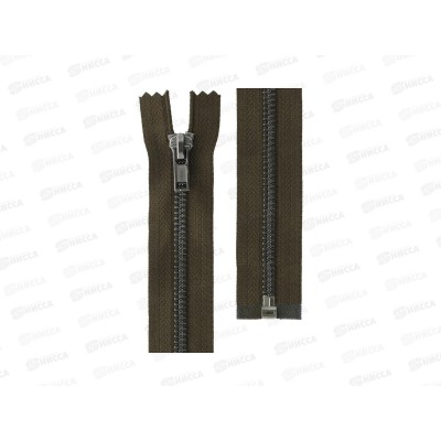 Молния Gamma Металл ZIP 5B однозамковая 100см Тип 5 разъёмная №316 коричневый хаки Молния Gamma Металл ZIP 5B однозамковая 100см Тип 5 разъёмная №316 коричневый хаки