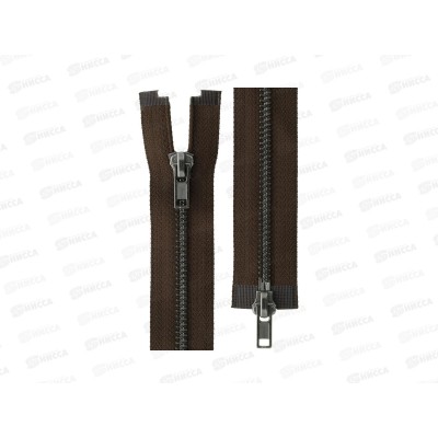 Молния Gamma Металл ZIP 5B-2 двухзамковая 110см Тип 5 разъёмная №295 темно-коричневый Молния Gamma Металл ZIP 5B-2 двухзамковая 110см Тип 5 разъёмная №295 темно-коричневый