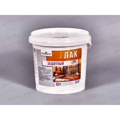 ЛАК ECOLUX защитный, полуматовый 0,8 кг*6 ЛАК ECOLUX защитный, полуматовый 0,8 кг*6