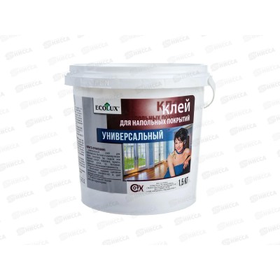 Клей ECOLUX для напольных покрытий 1,5 кг*6 Клей ECOLUX для напольных покрытий 1,5 кг*6