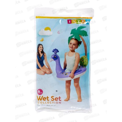 Круг надувной 59221 58см микс "Животные" INTEX  *36