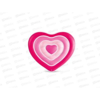 Плот над. 58727 Сердечки (155х135х25см, розовый) INTEX *6 Плот над. 58727 Сердечки (155х135х25см, розовый) INTEX *6