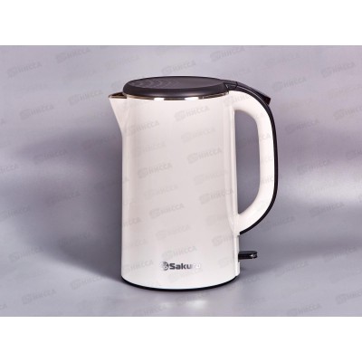 Чайник электрический SA-2181W 1,8л Белый диск