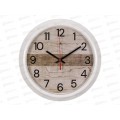 Часы настенные &quot21 Век&quot 3024-145(10) Текстура дерева  d-30cм Рубин