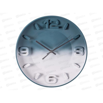 Часы настенные &quot21 Век&quot 3303-001(10)  d=33,5 см, &quotКлассика&quotсин+бел, Рубин