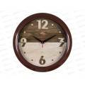 Часы настенные &quot21 Век&quot 3024-142(10) Текстура дерева  d-30cм коричневая Рубин