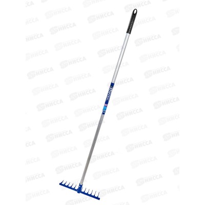 Грабли витые 12-ти зубые с алюминиевым черенком &quotФорсаж&quot, 012501