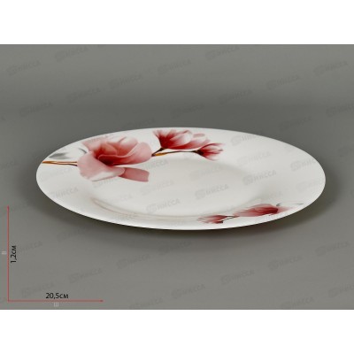 Тарелка плоская круглая d-20см Магнолия 6996-тм8 *6/48 Тарелка плоская круглая d-20см Магнолия 6996-тм8 *6/48