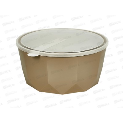 Салатник &quotPlast Team&quot 4,6л с/к шок мокко РТ171510015 *12