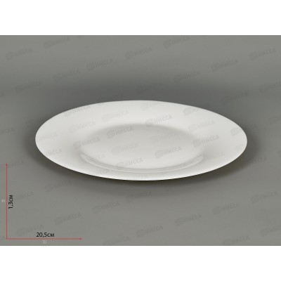 Тарелка плоская круглая d-20см 6/48 белье 1000б-тм8