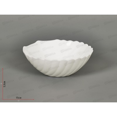 Салатник круглый d-15см белье Ракушка 10б-ср6 *6/72