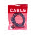 Кабель Bold MicroUSB д/зарядки, черный 3А 1м, Smartbuy iK-12Bold-Black