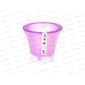 Горшок для цветов Ванда 2л Фиолетовый-прозрачный (с вкладкой) d17 h15 *10