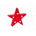 Светильник настольный светодиодный декоративный Ritter LITTLE STAR 165*35*160мм 2хАА пластик красный, 292