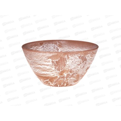 Кашпо &quotМИКРИТ&quot овал 1,4л Бежевый слайн М3108 *16