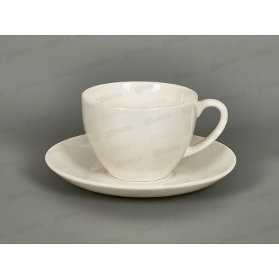 Чашка с блюдцем "Notele" v=250мл (фарфор), 0462027 *24 Чашка с блюдцем "Notele" v=250мл (фарфор), 0462027 *24