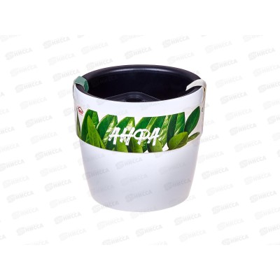 Кашпо "Анфа" D180мм вставка и автополив Белый М3231 *8 Кашпо "Анфа" D180мм вставка и автополив Белый М3231 *8